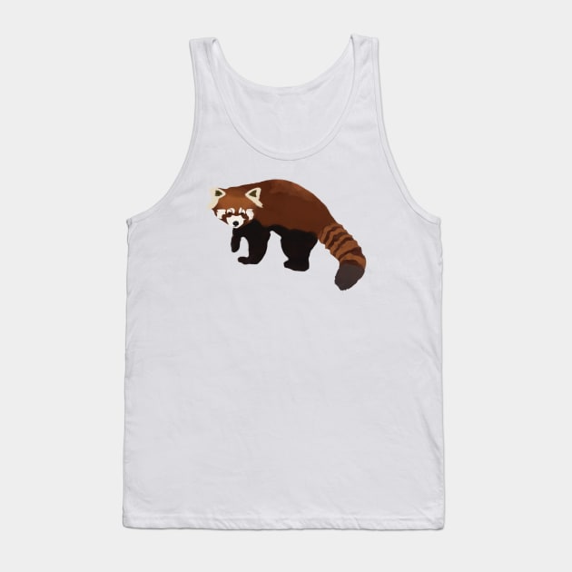 Red Panda Crawling Tank Top by calliew1217